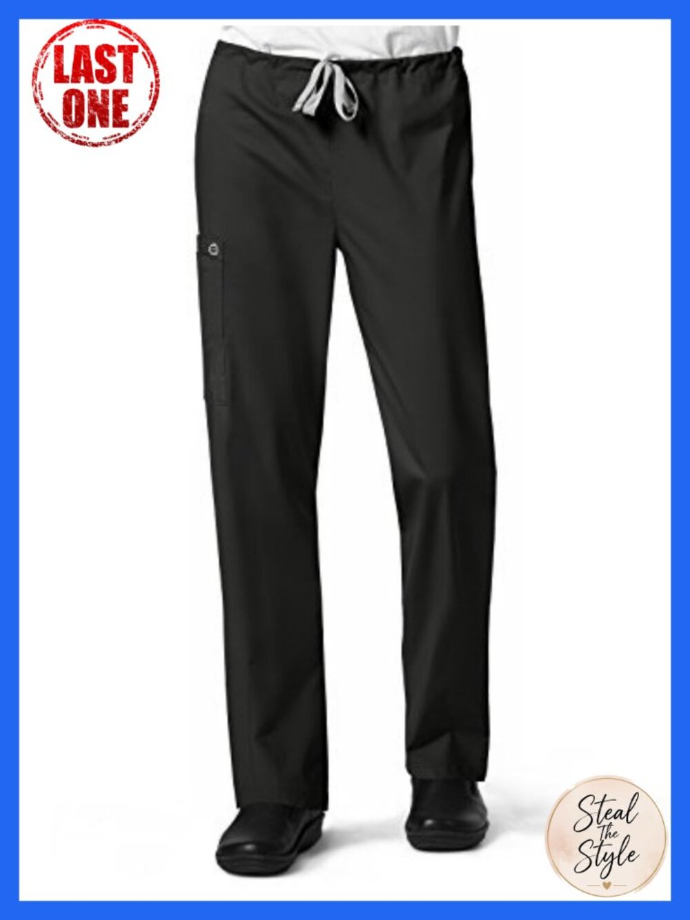 Unisex Drawstring Cargo Scrub Pant Medical Workwear Nursing Uniform